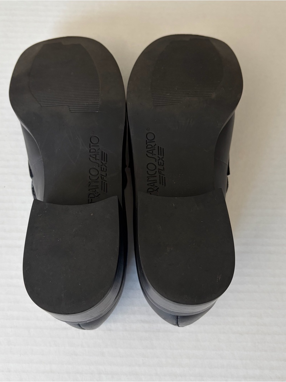 Franco Sarto Women’s Black Leather Slip-On Loafers - Picture 4 of 9
